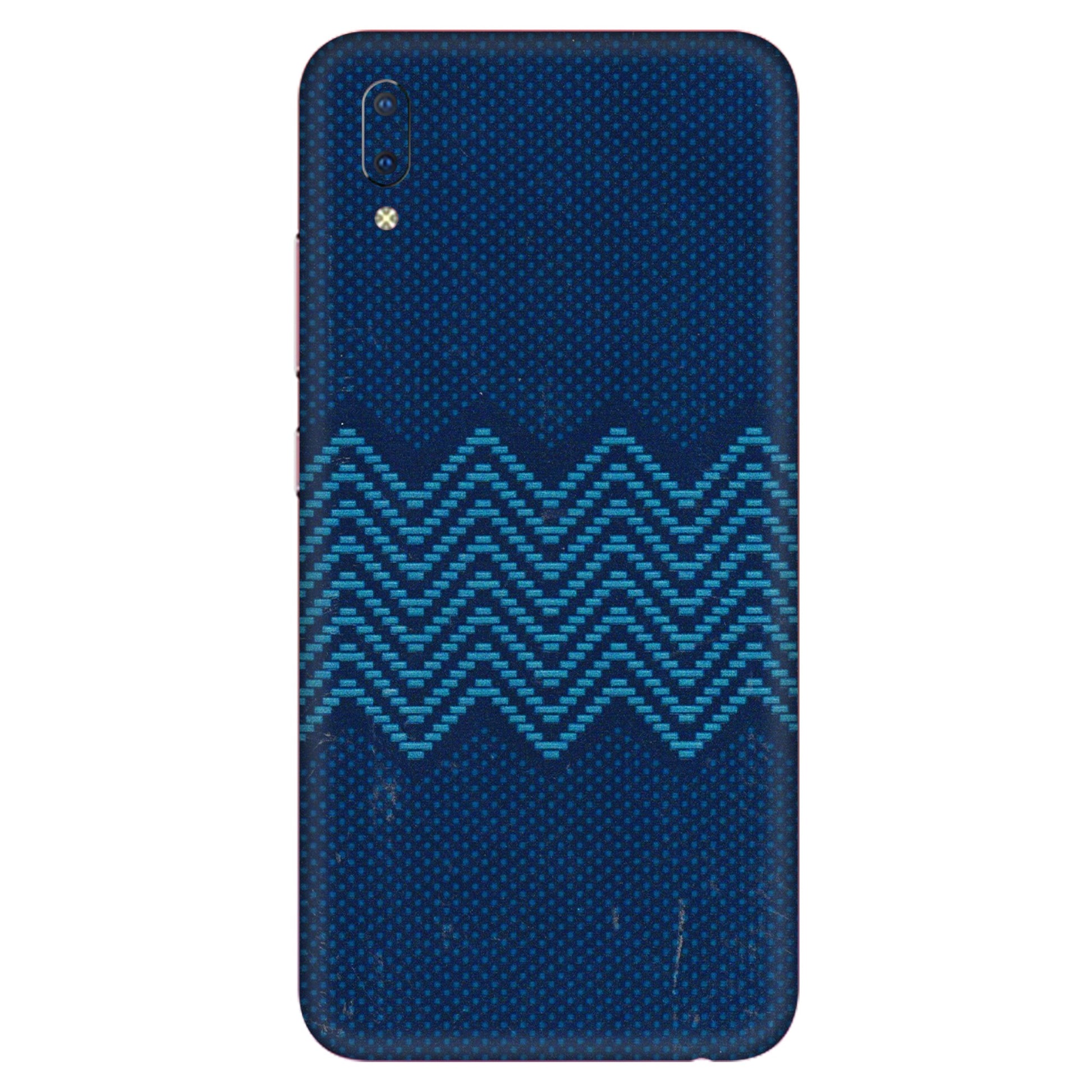 VIVO Y Series Phone Skins (All Models) - Blue Sober Waves - 3D Embossed Finish (L-306) Vivo Y93