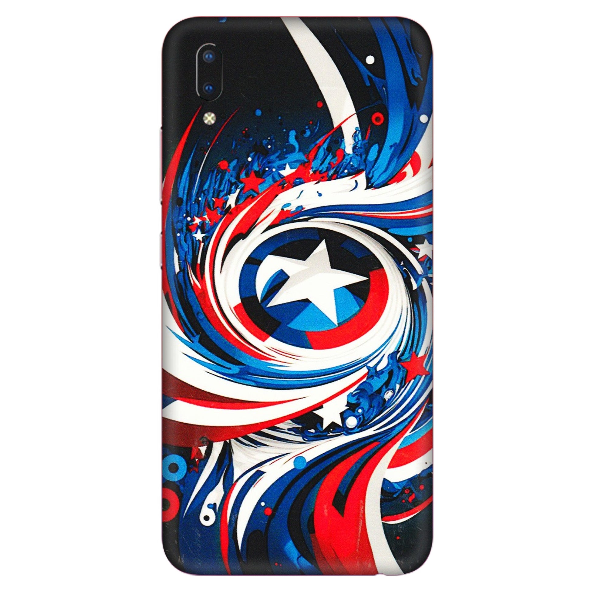 VIVO Y Series Phone Skins (All Models) - Captain America Logo - 3D Embossed Finish (L-307) Vivo Y93