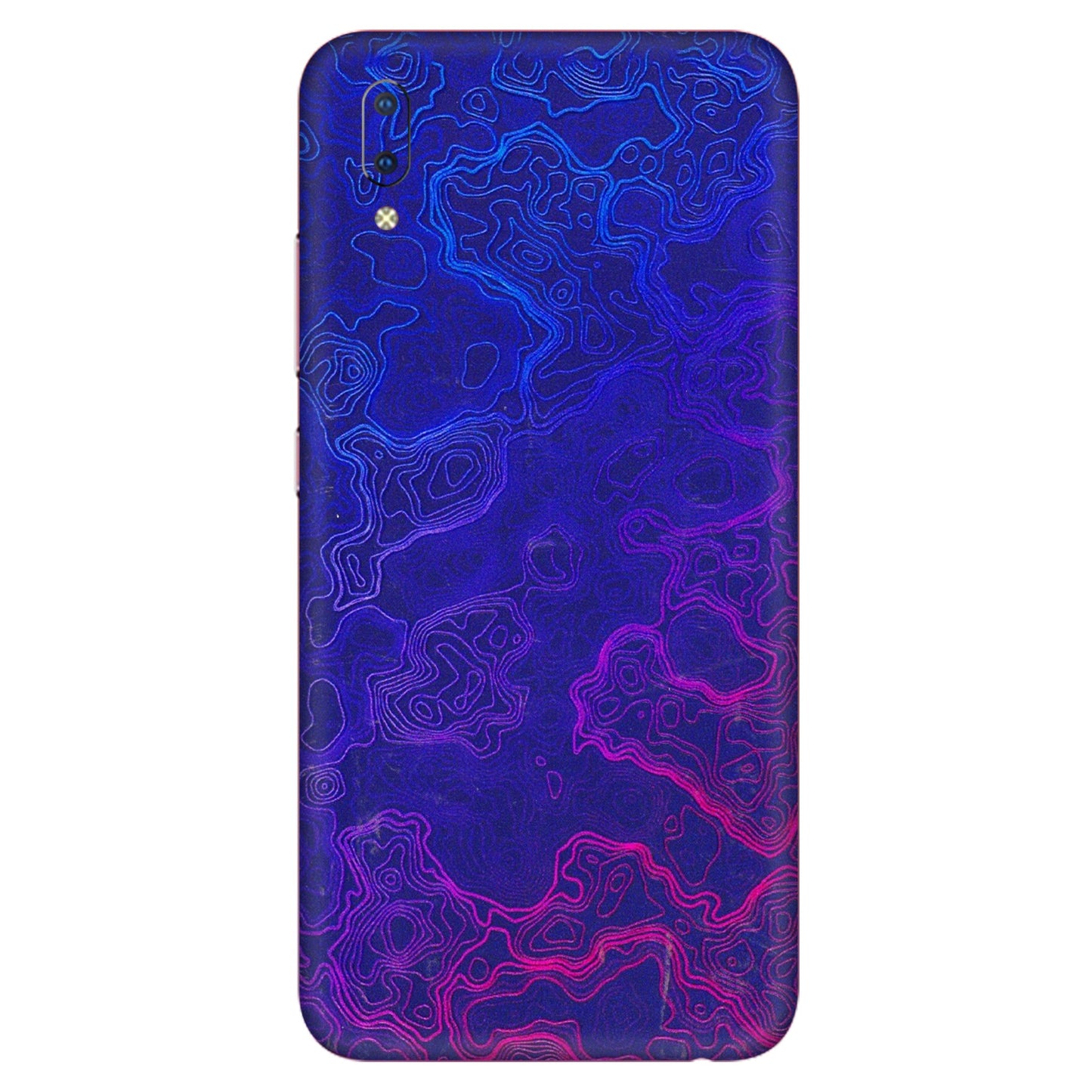 VIVO Y Series Phone Skins (All Models) - Purple Ripples Swirl - 3D Embossed Finish (L-314) Vivo Y93