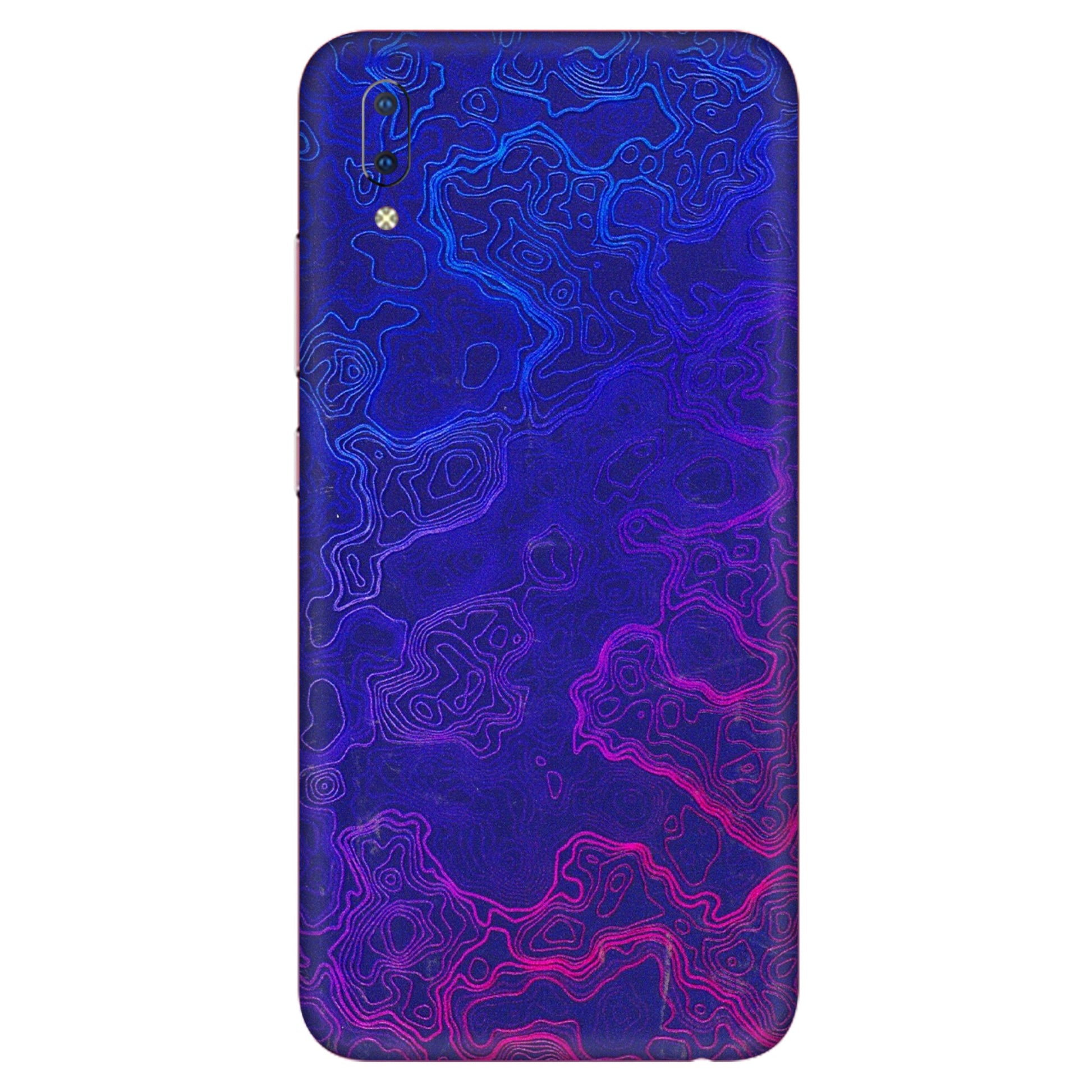 VIVO Y Series Phone Skins (All Models) - Purple Ripples Swirl - 3D Embossed Finish (L-314) Vivo Y93