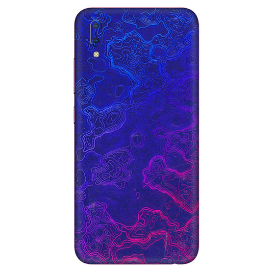 VIVO Y Series Phone Skins (All Models) - Purple Ripples Swirl - 3D Embossed Finish (L-314) Vivo Y93