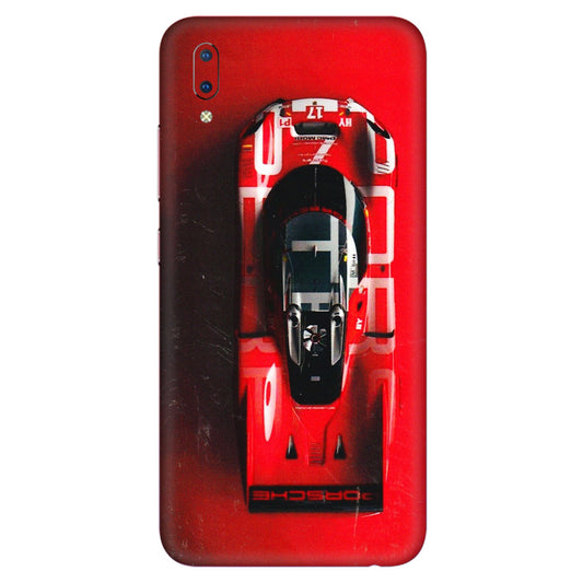 VIVO Y Series Phone Skins (All Models) - Red Porsche Car Logo - 3D Embossed Finish (L-315) Vivo Y93