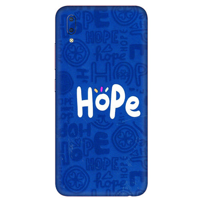 VIVO Y Series Phone Skins (All Models) - Hope Doodles Blue - 3D Embossed Finish (L-43) Vivo Y93