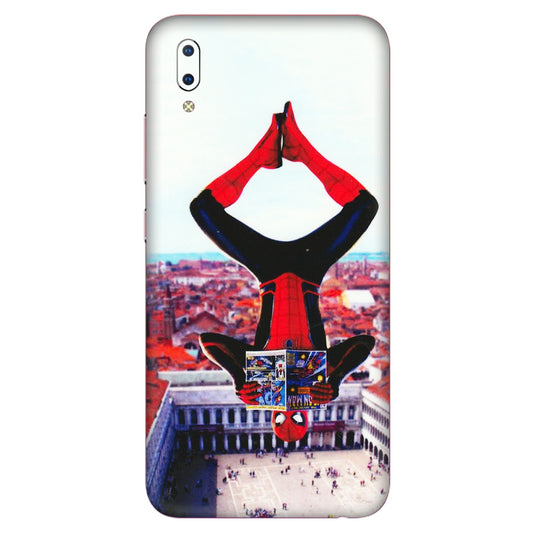 VIVO Y Series Phone Skins (All Models) - Spiderman Hanging - 3D Embossed Finish (L-53) Vivo Y93