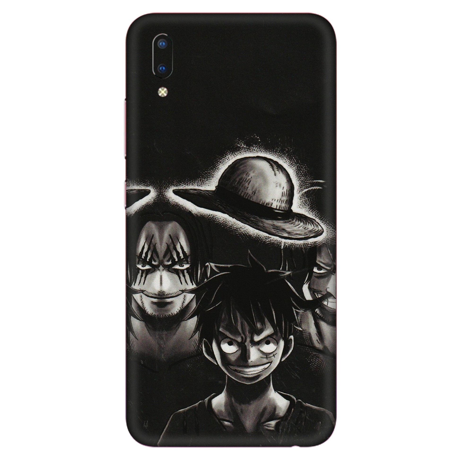 VIVO Y Series Phone Skins (All Models) - Black Luffy Hat - 3D Embossed Finish (L-57) Vivo Y93