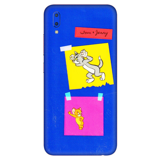 VIVO Y Series Phone Skins (All Models) - Tom N Jerry Sticky Notes - 3D Embossed Finish (L-88) Vivo Y93