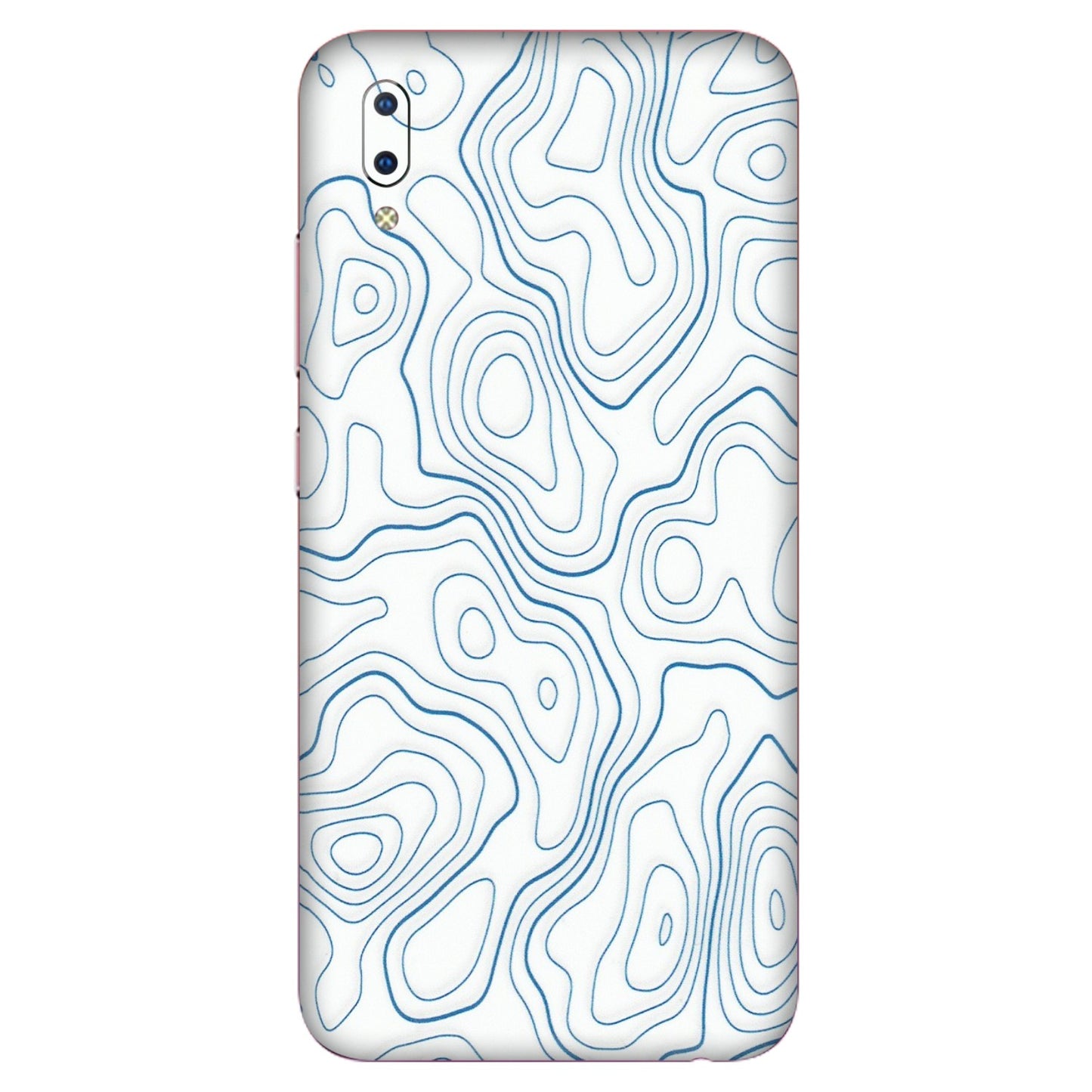 VIVO Y Series Phone Skins (All Models) - Blue And White Swirls - Matte Finish (M-139) Vivo Y93