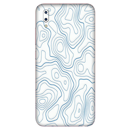 VIVO Y Series Phone Skins (All Models) - Blue And White Swirls - Matte Finish (M-139) Vivo Y93