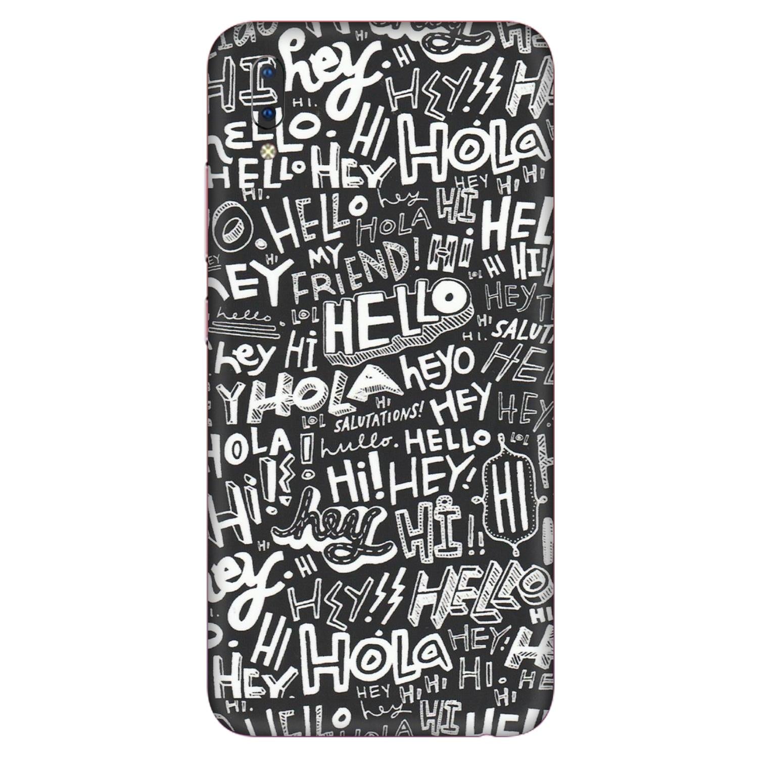VIVO Y Series Phone Skins (All Models) - Hi Hello Doodles - Matte Finish (M-25) Vivo Y93