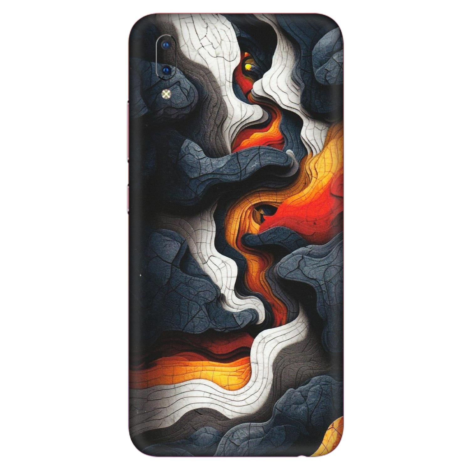 VIVO Y Series Phone Skins (All Models) - Abstract Volcanic Layers - Matte Finish (M-52) Vivo Y93