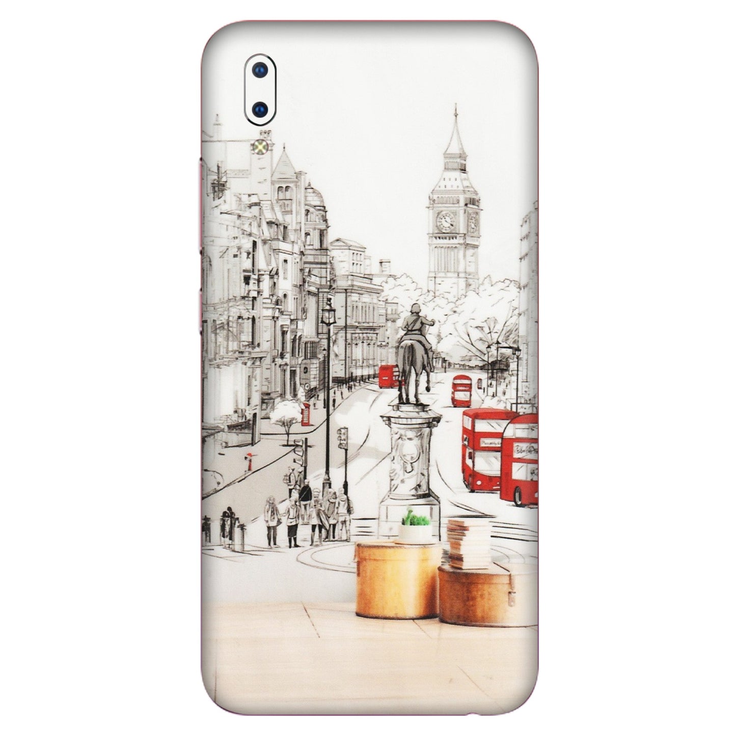 VIVO Y Series Phone Skins (All Models) - London Street - Transparent Finish (T-02) Vivo Y93