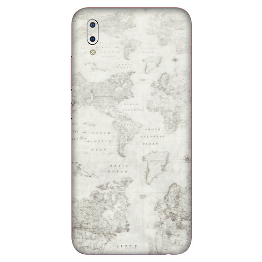 VIVO Y Series Phone Skins (All Models) - World Travel Map - Transparent Finish (T-04) Vivo Y93