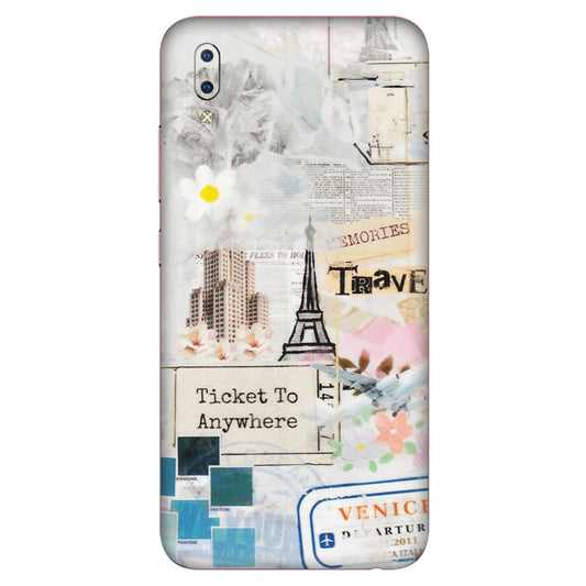 VIVO Y Series Phone Skins (All Models) - Travel Memories - Transparent Finish (T-09) Vivo Y93