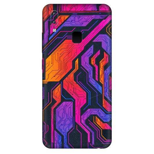 VIVO Y Series Phone Skins (All Models) - Tech Circuits Futuristic - 3D Embossed Finish (L-07) Vivo Y95