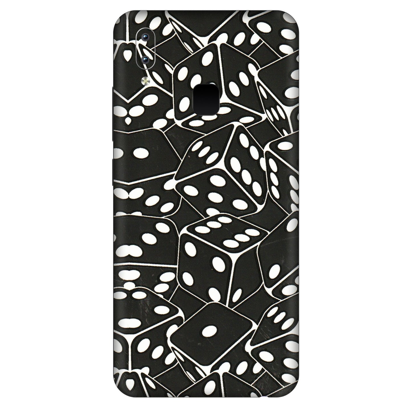 VIVO Y Series Phone Skins (All Models) - Big Black Dices - 3D Embossed Finish (L-106) Vivo Y95