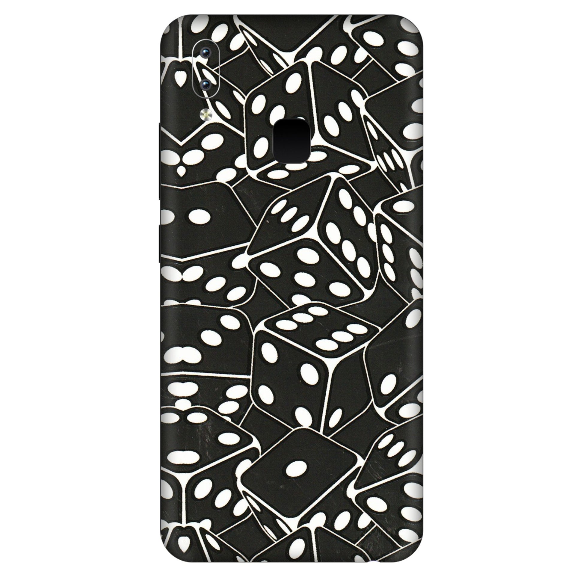 VIVO Y Series Phone Skins (All Models) - Big Black Dices - 3D Embossed Finish (L-106) Vivo Y95
