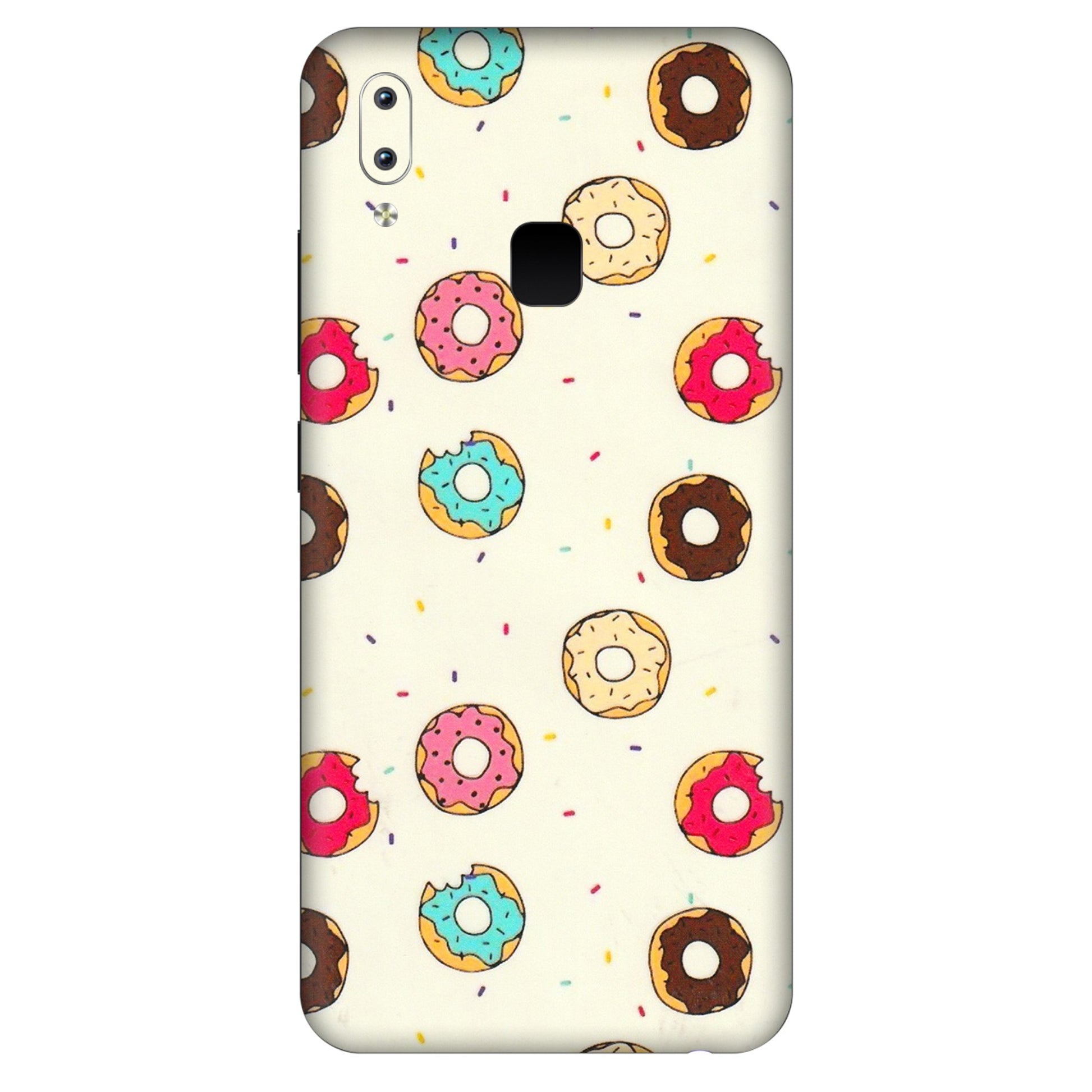 VIVO Y Series Phone Skins (All Models) - Mini Donuts Doodle Art - 3D Embossed Finish (L-122) Vivo Y95