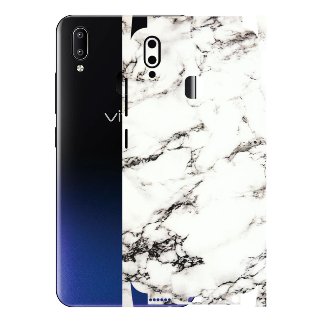 VIVO Y Series Phone Skins (All Models) - Black and White Marble Texture - 3D Embossed Finish (L-124) Vivo Y95