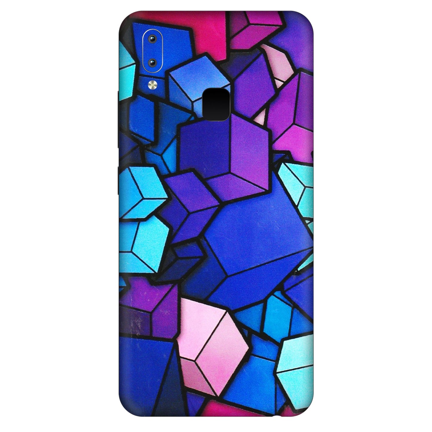 VIVO Y Series Phone Skins (All Models) - Cube Doodle - 3D Embossed Finish (L-141) Vivo Y95