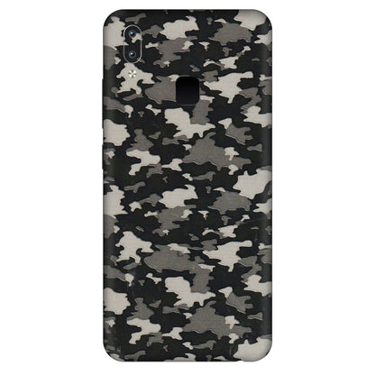 VIVO Y Series Phone Skins (All Models) - Black/Grey Camoflaunge - 3D Embossed Finish (L-142) Vivo Y95