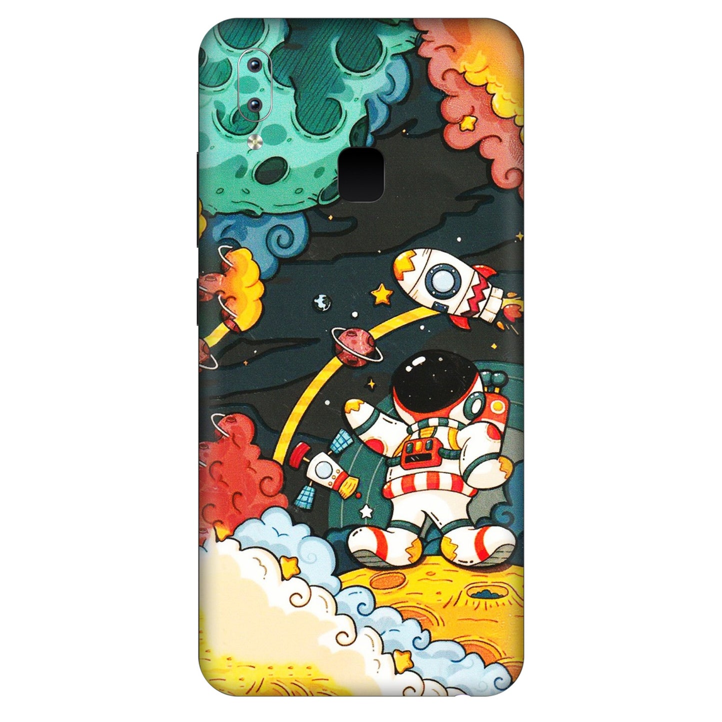 VIVO Y Series Phone Skins (All Models) - Astronauts & Spaceship - 3D Embossed Finish (L-145) Vivo Y95