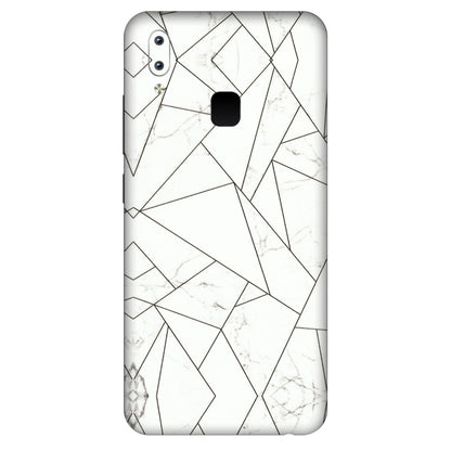 VIVO Y Series Phone Skins (All Models) - Luxury White Marble Effect - 3D Embossed Finish (L-168) Vivo Y95
