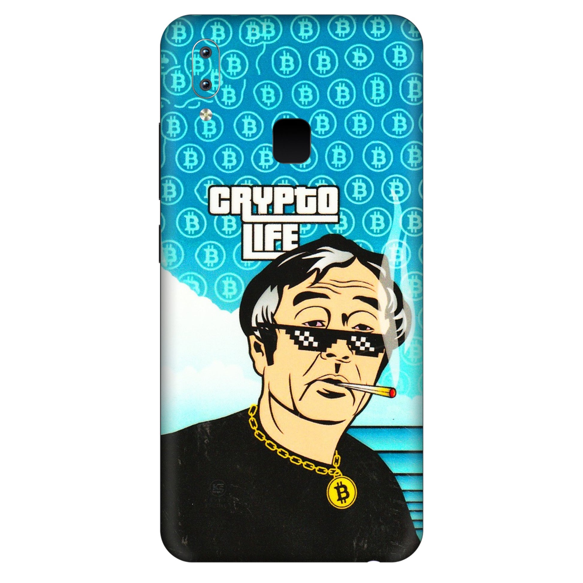 VIVO Y Series Phone Skins (All Models) - Crypto Thug Life - 3D Embossed Finish (L-179) Vivo Y95