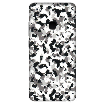 VIVO Y Series Phone Skins (All Models) - White Black Camouflage - 3D Embossed Finish (L-18) Vivo Y95