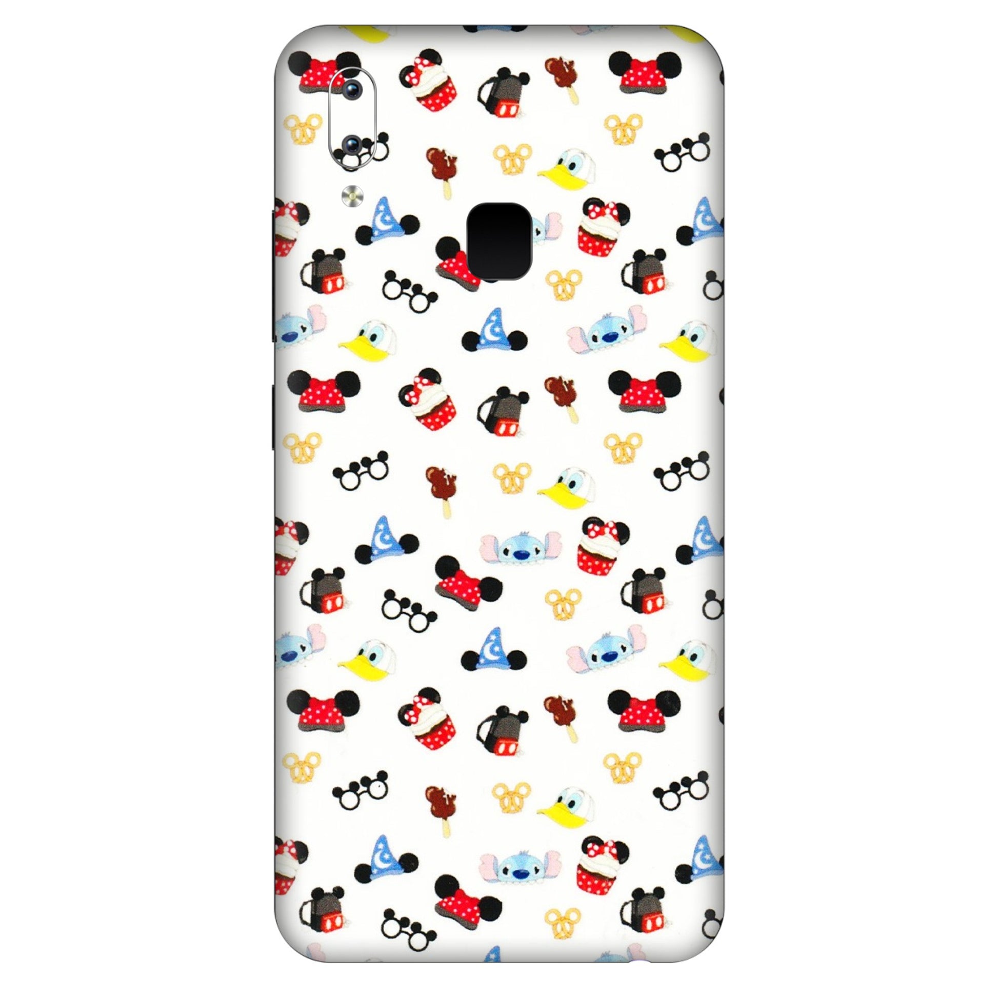 VIVO Y Series Phone Skins (All Models) - Minnie Mouse & Donald Doodles s - 3D Embossed Finish (L-194) Vivo Y95