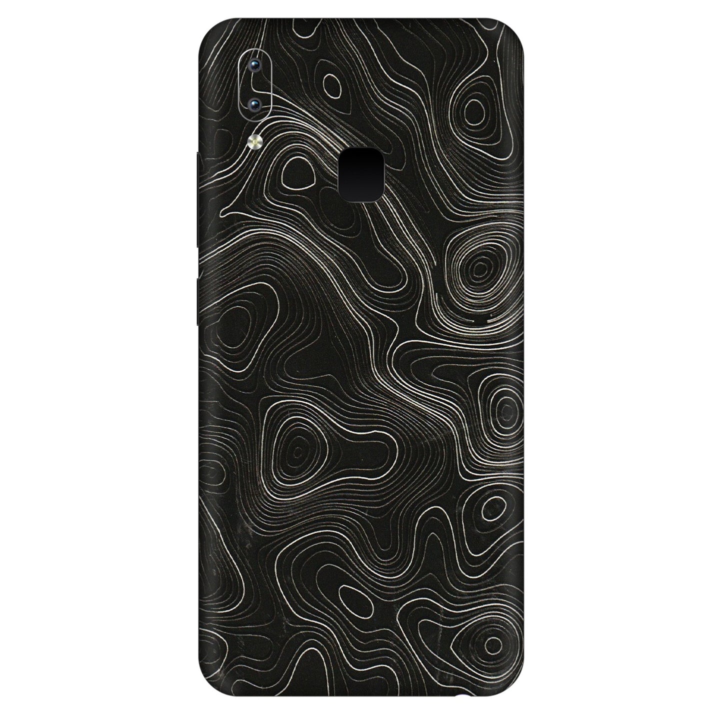 VIVO Y Series Phone Skins (All Models) - Black Swirl - 3D Embossed Finish (L-196) Vivo Y95