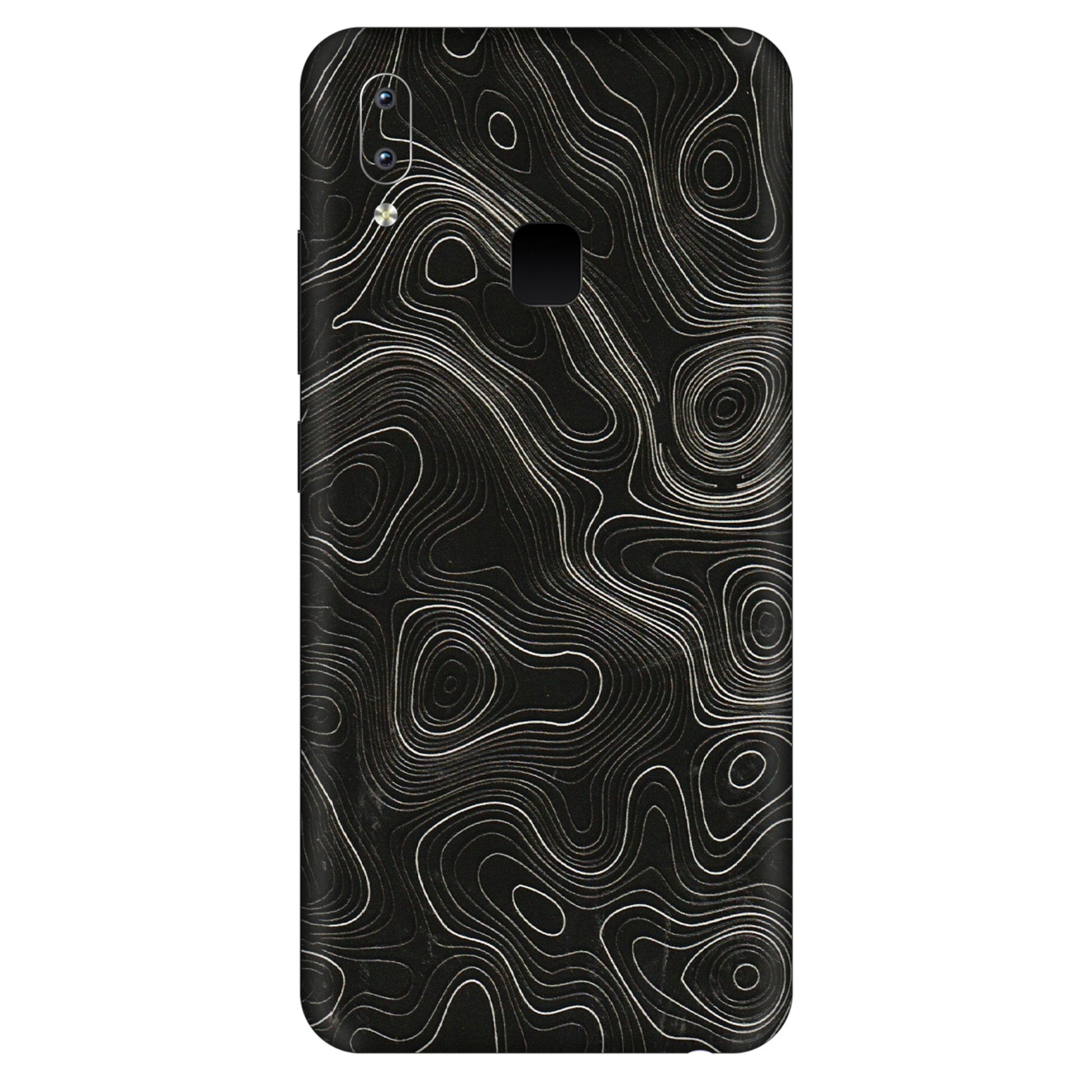 VIVO Y Series Phone Skins (All Models) - Black Swirl - 3D Embossed Finish (L-196) Vivo Y95