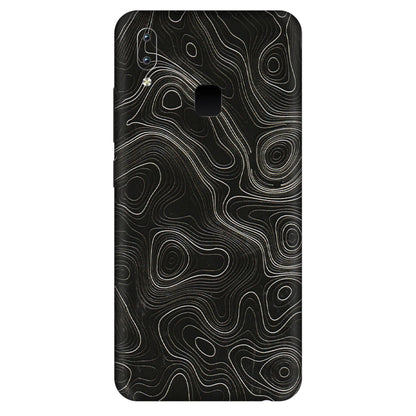 VIVO Y Series Phone Skins (All Models) - Black Swirl - 3D Embossed Finish (L-196) Vivo Y95
