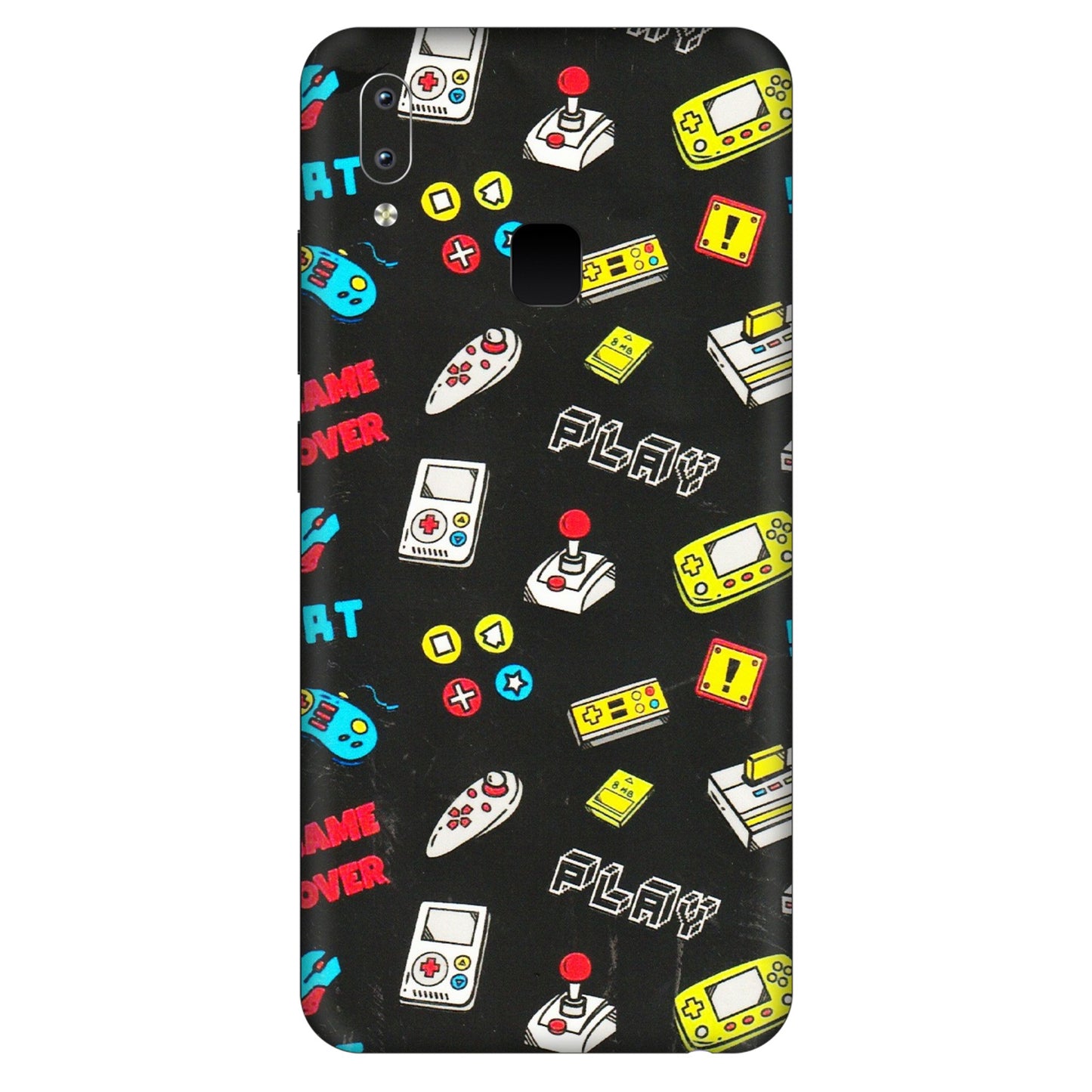 VIVO Y Series Phone Skins (All Models) - Gaming Doodles - 3D Embossed Finish (L-224) Vivo Y95