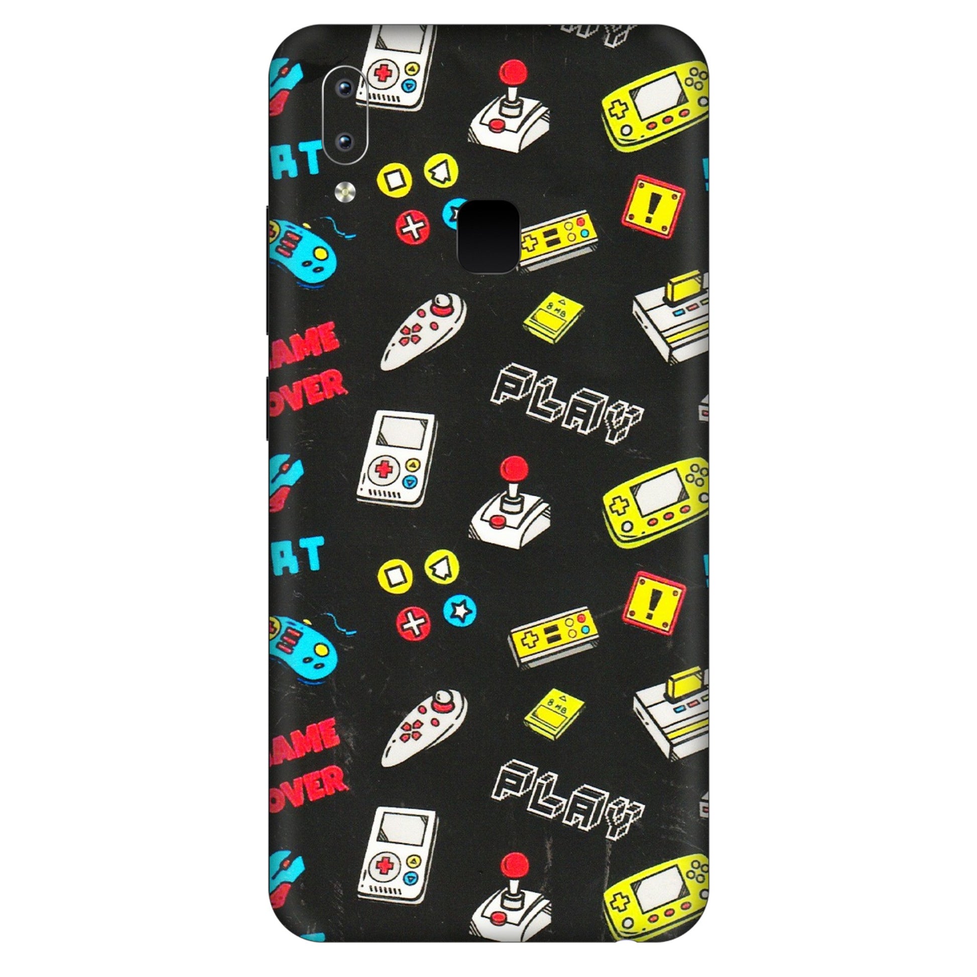 VIVO Y Series Phone Skins (All Models) - Gaming Doodles - 3D Embossed Finish (L-224) Vivo Y95