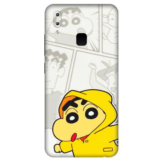 VIVO Y Series Phone Skins (All Models) - Yellow Shinchan Comic - 3D Embossed Finish (L-246) Vivo Y95