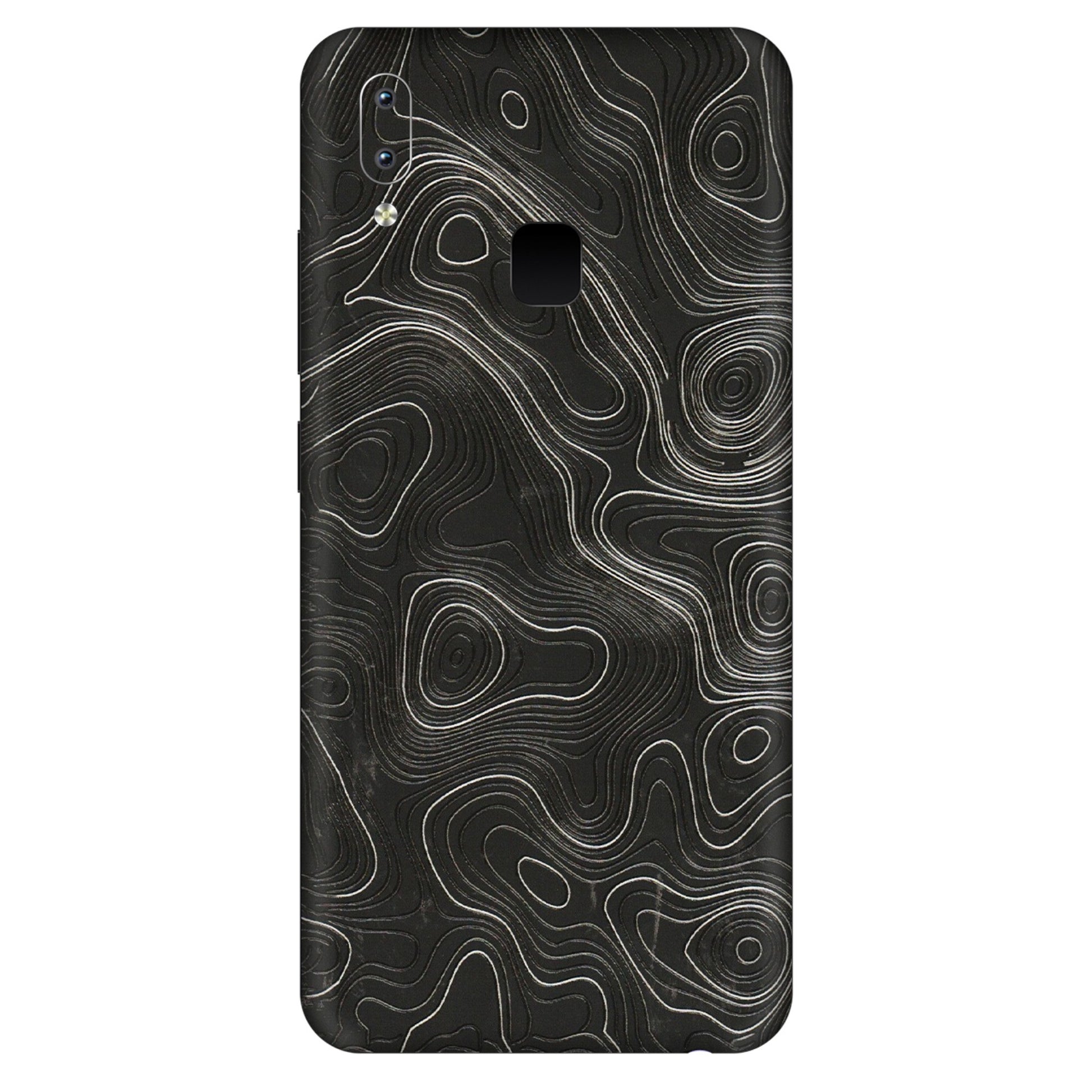 VIVO Y Series Phone Skins (All Models) - Abstract White Line Map - 3D Embossed Finish (L-269) Vivo Y95