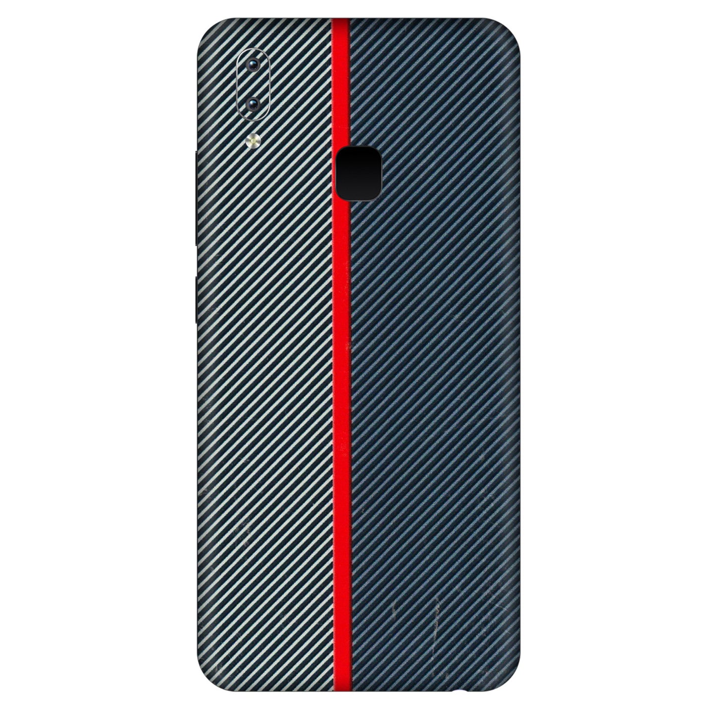VIVO Y Series Phone Skins (All Models) - Blue Sober Lines - 3D Embossed Finish (L-305) Vivo Y95