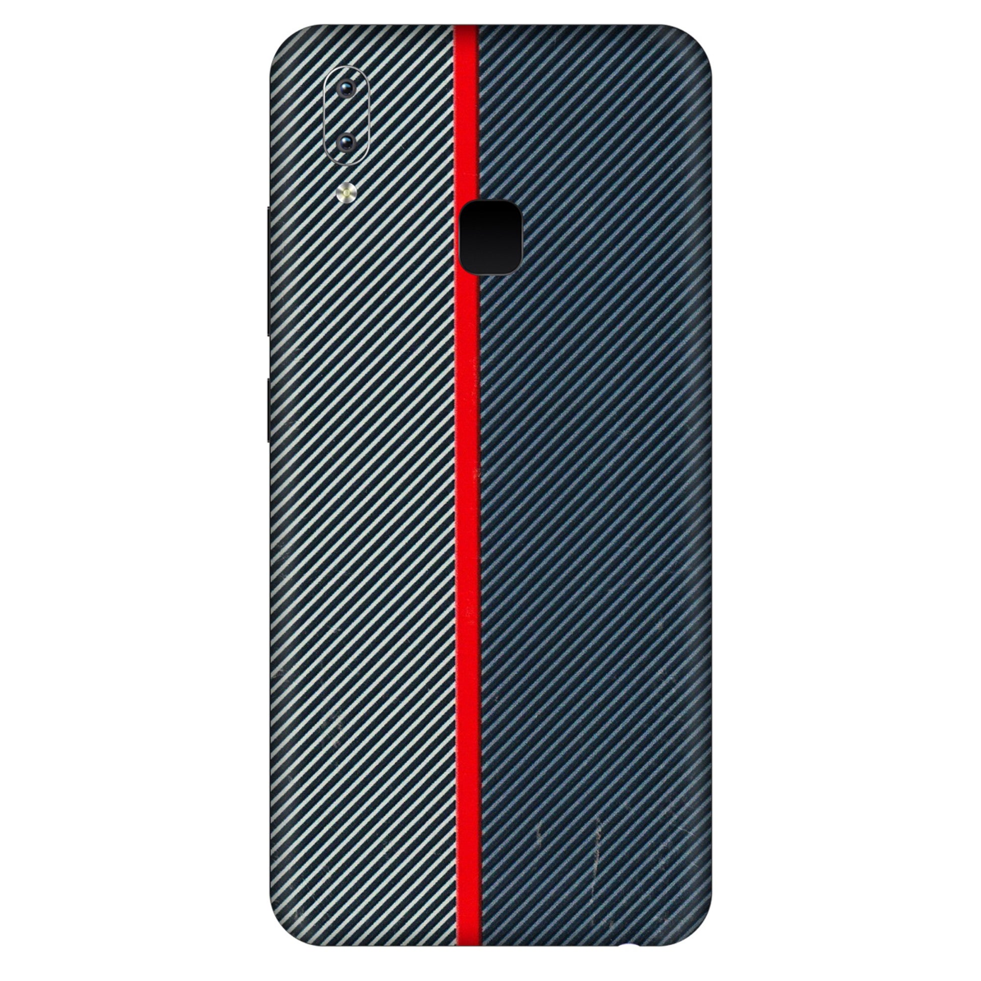 VIVO Y Series Phone Skins (All Models) - Blue Sober Lines - 3D Embossed Finish (L-305) Vivo Y95