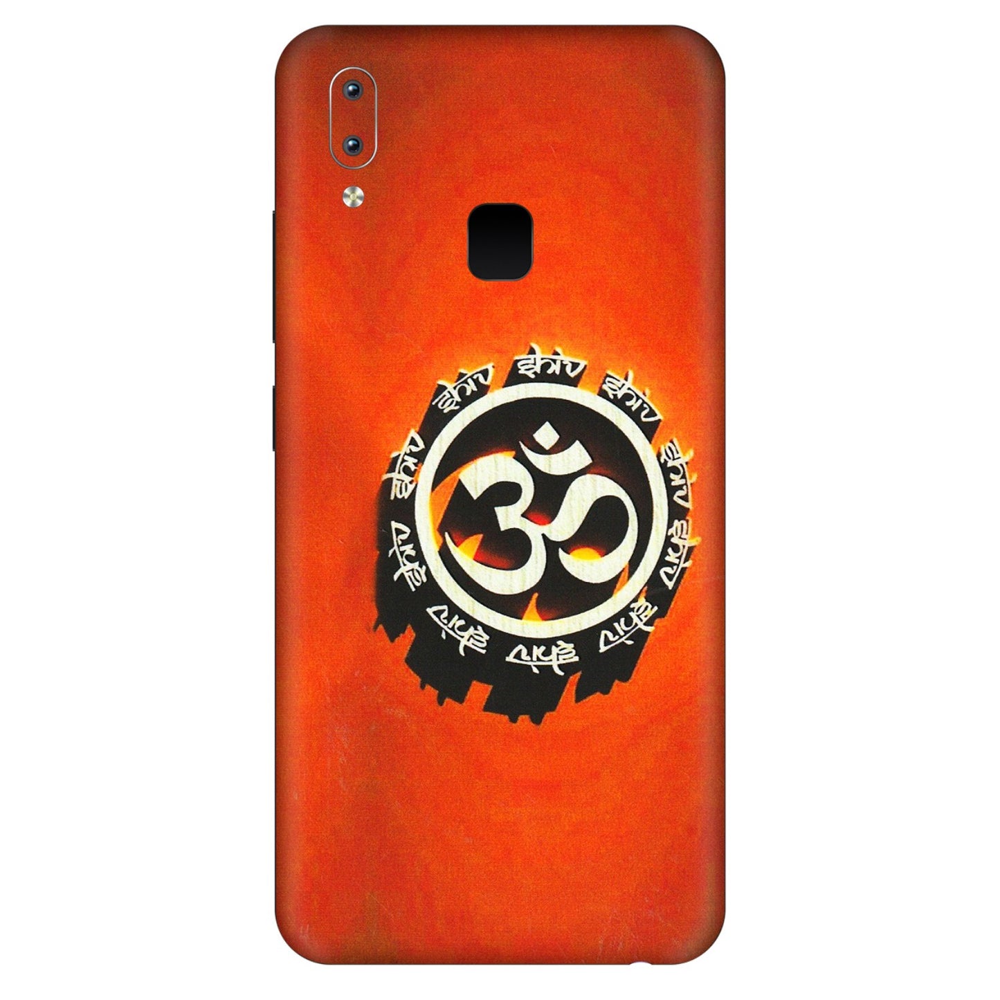 VIVO Y Series Phone Skins (All Models) - Aum Shiv Orange - 3D Embossed Finish (L-32) Vivo Y95