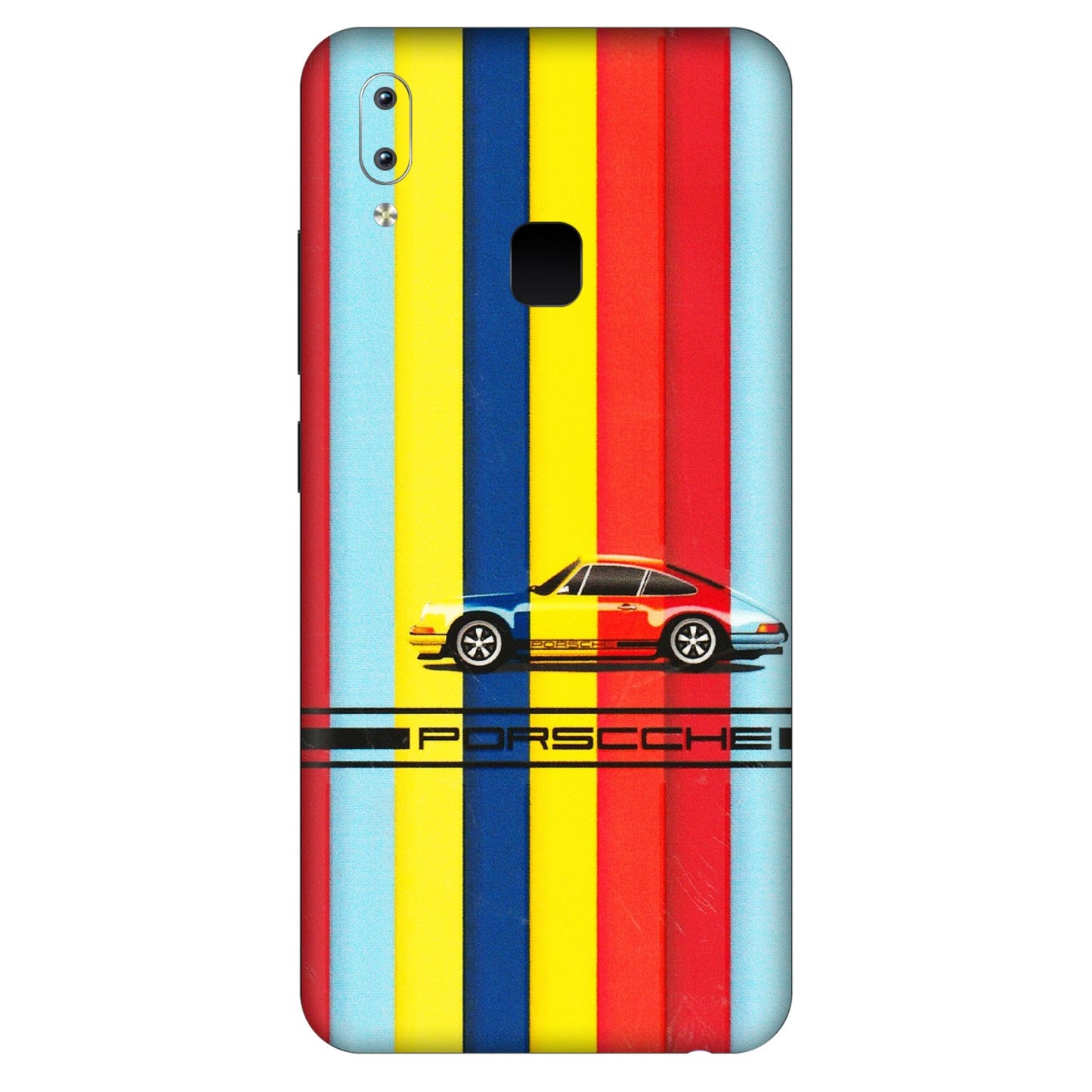 VIVO Y Series Phone Skins (All Models) - Multicolour Porche - 3D Embossed Finish (L-39) Vivo Y95