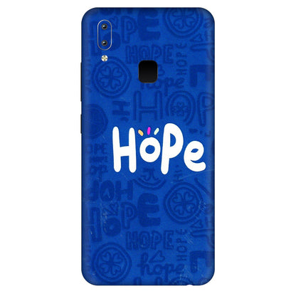 VIVO Y Series Phone Skins (All Models) - Hope Doodles Blue - 3D Embossed Finish (L-43) Vivo Y95