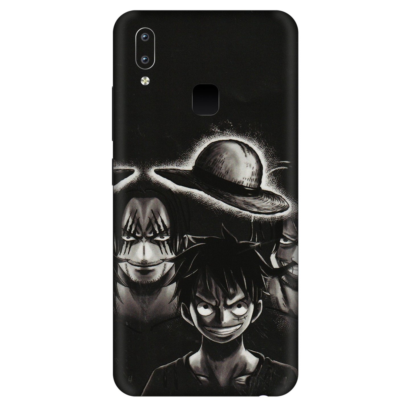 VIVO Y Series Phone Skins (All Models) - Black Luffy Hat - 3D Embossed Finish (L-57) Vivo Y95