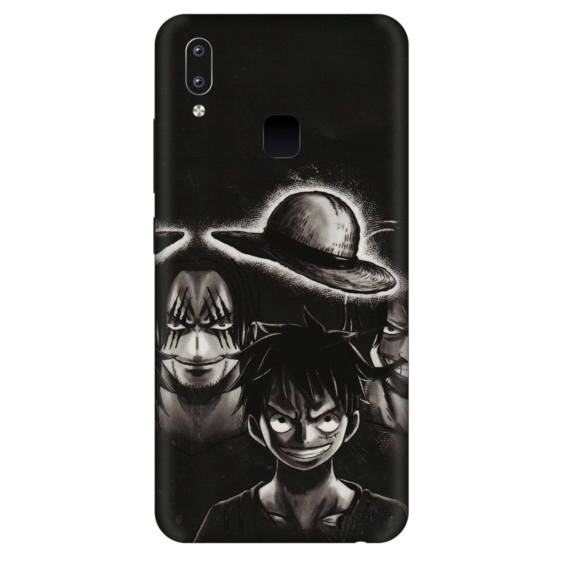 VIVO Y Series Phone Skins (All Models) - Black Luffy Hat - 3D Embossed Finish (L-57) Vivo Y95