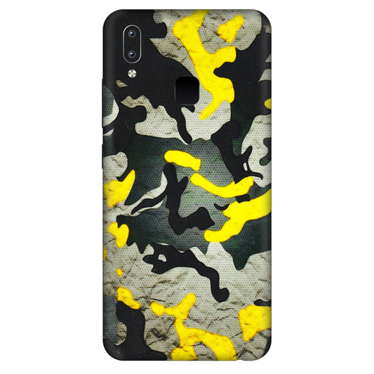 VIVO Y Series Phone Skins (All Models) - Yellow Camouflage - 3D Embossed Finish (L-61) Vivo Y95