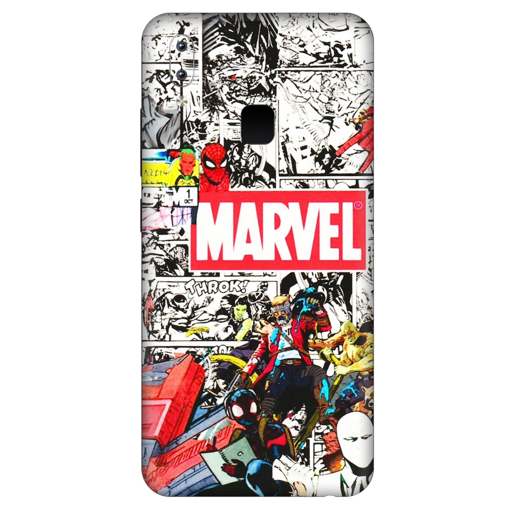 VIVO Y Series Phone Skins (All Models) - Marvel Colorful Comic - 3D Embossed Finish (L-64) Vivo Y95