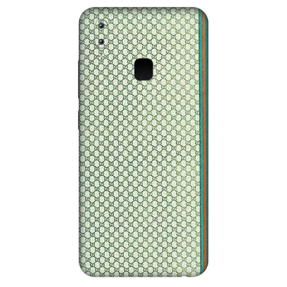 VIVO Y Series Phone Skins (All Models) - Gucci Fabric Pattern - 3D Embossed Finish (L-73) Vivo Y95