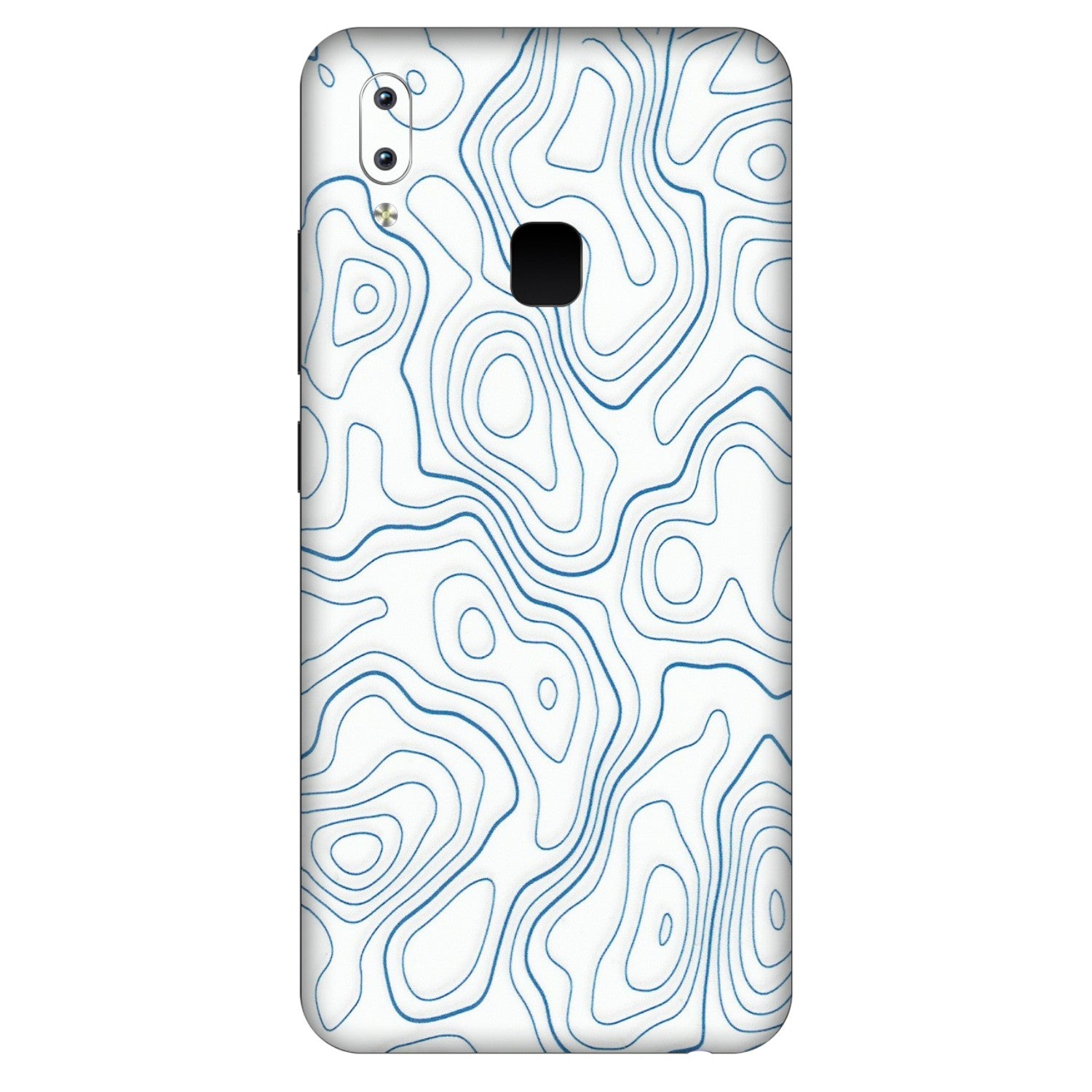 VIVO Y Series Phone Skins (All Models) - Blue And White Swirls - Matte Finish (M-139) Vivo Y95