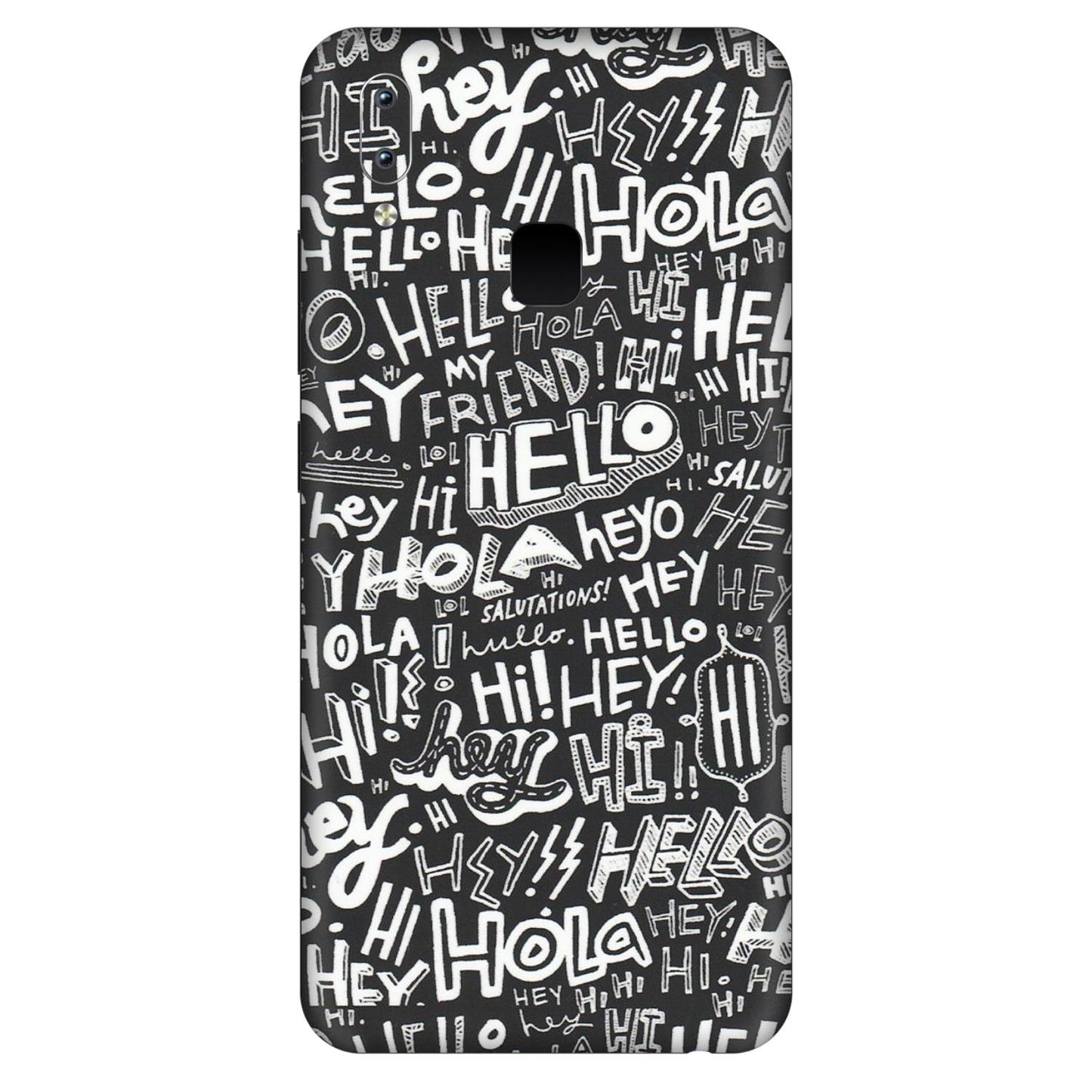 VIVO Y Series Phone Skins (All Models) - Hi Hello Doodles - Matte Finish (M-25) Vivo Y95