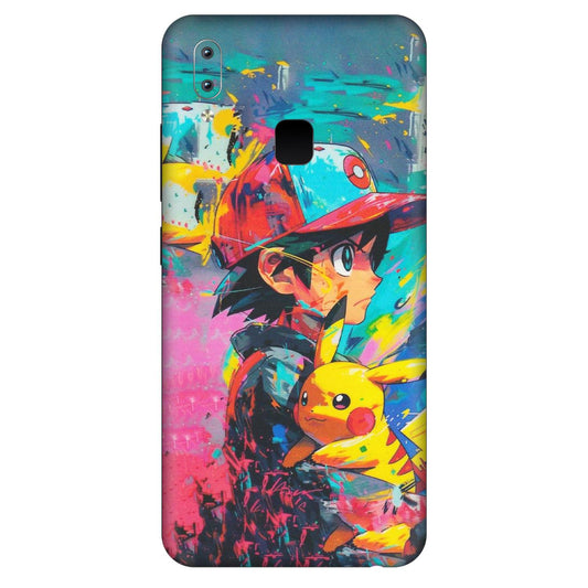 VIVO Y Series Phone Skins (All Models) - Ash & Pikachu - Matte Finish (M-26) Vivo Y95