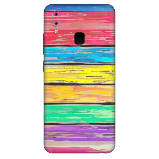 VIVO Y Series Phone Skins (All Models) - Multi Colour Wooden Wall - Matte Finish (M-96) Vivo Y95